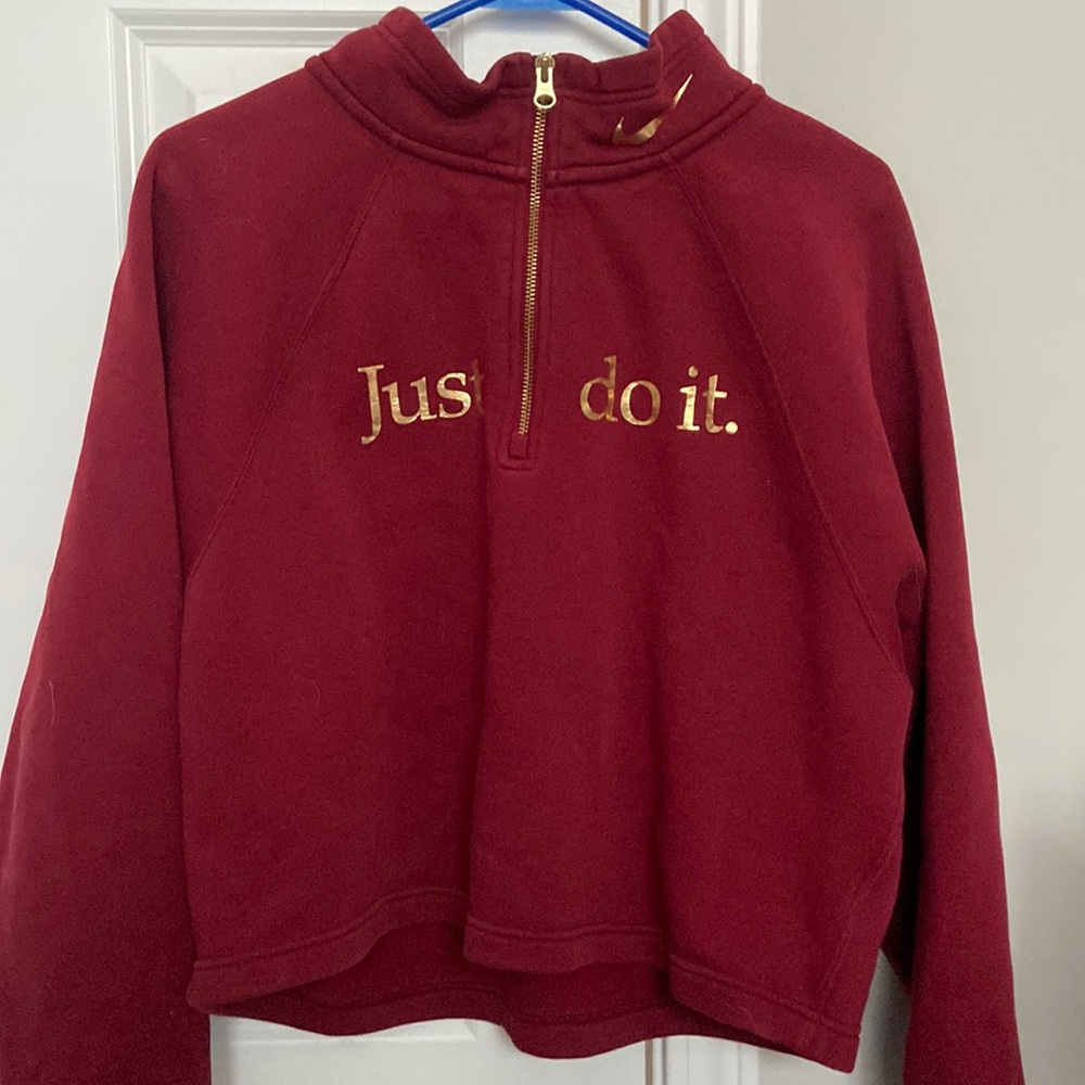 Nike red hoodie